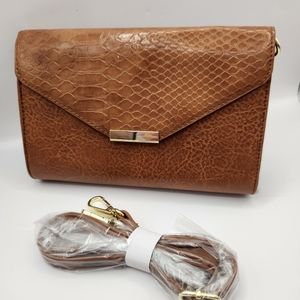 Crossbody brown touchscreen purse
